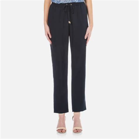 michael kors 42short navy|Michael Kors lace trousers.